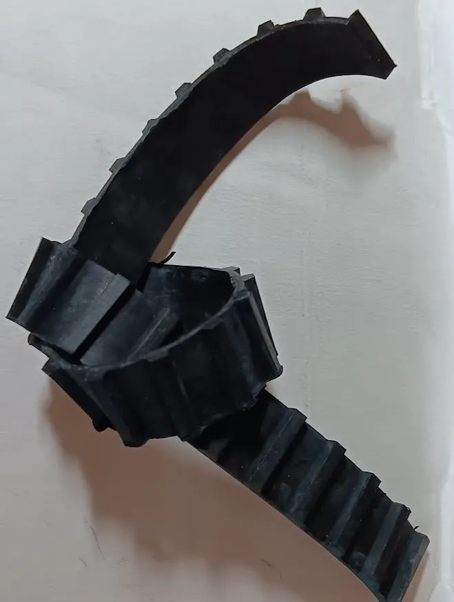 1/2" X 11" Rubber Track Single Length. Make Your Own. 1
