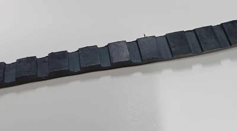 1/2" X 15" Toy Rubber Track Strip X 1 Tread. Make Your Own. 1