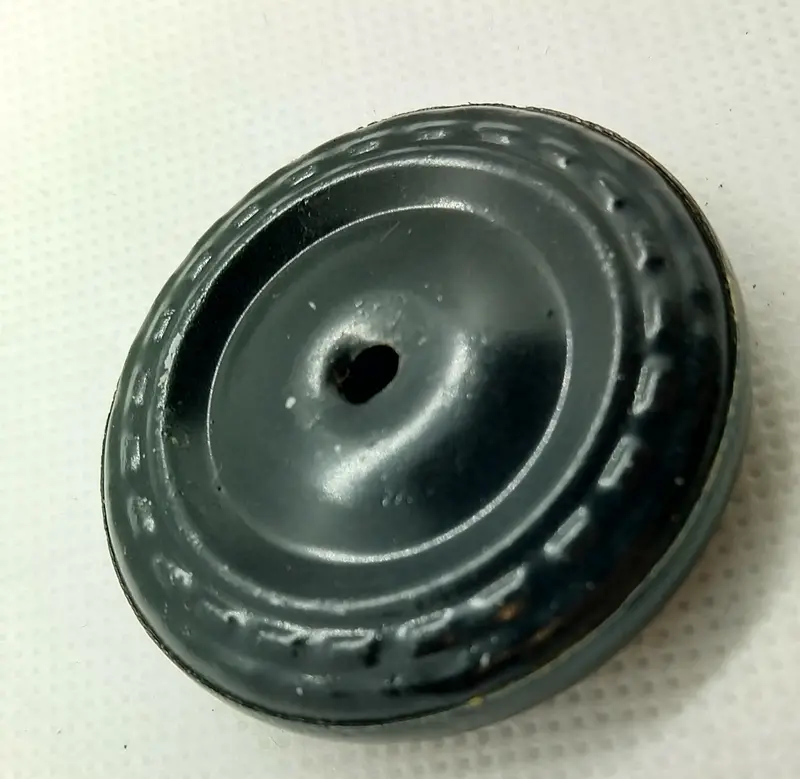 1-3/4" X 1/2" Tinplate Wheel 1/8" Axle Hole. 1