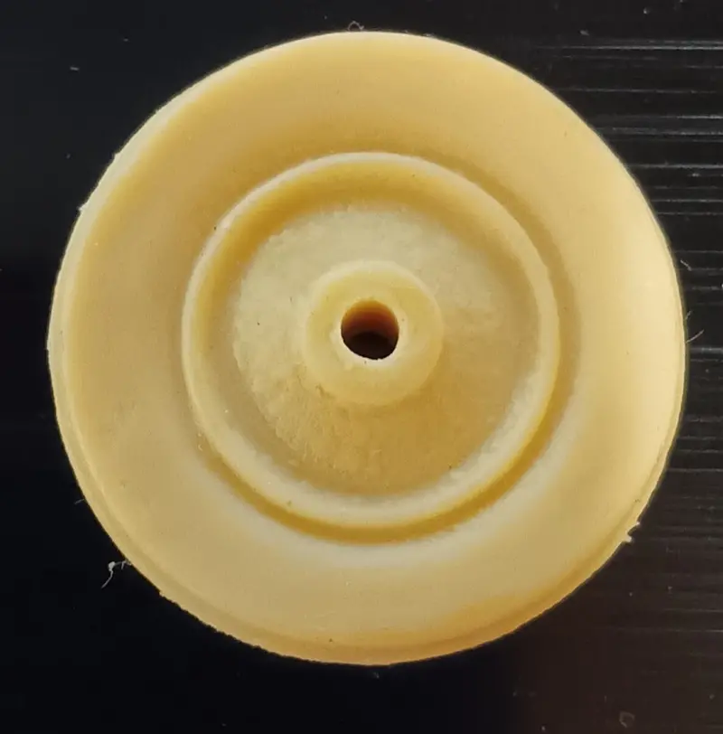 1-3/8" Cream Toy Tire.  Narrow Rubber Tire 1