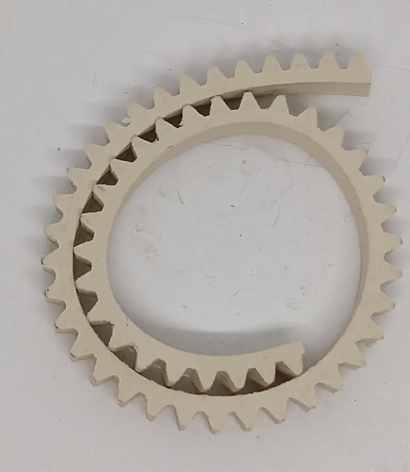 1/4" X 10" Or 8" Sold As One Single Length Of Toy Rubber Track Cream/White 1