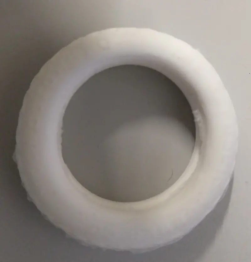 1-5/8" Arcade White Rubber Tire : Marked Republic Rubber Co. Youngstown Oh 2