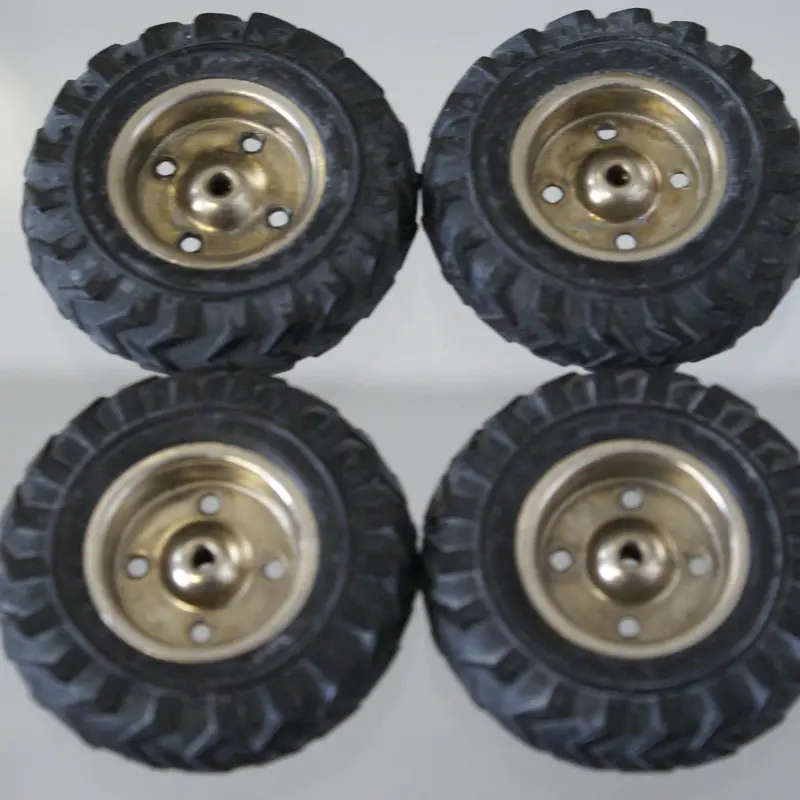 1-5/8" Wheel With Hub Vintage Toys.  1/16" Hub Axle. 2