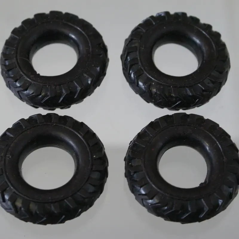 1-5/8" X 7/16Th Black Rubber Tire. 2