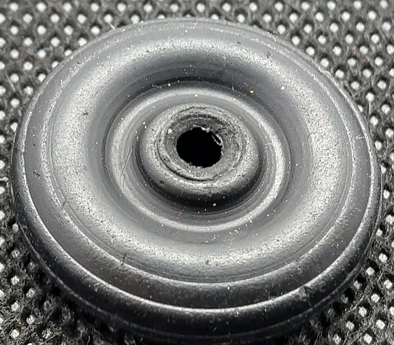 1" Black Tire : Rubber Balloon Tire : Hubley 1