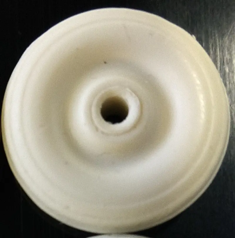 1" Black Tire : Rubber Balloon Tire : Hubley 1