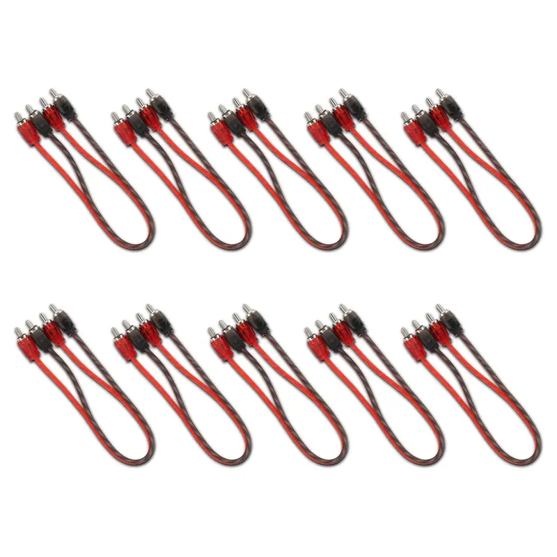 1 Ft Ultra Flex 100% Ofc Rca Cable Wire – 10-Pack 1