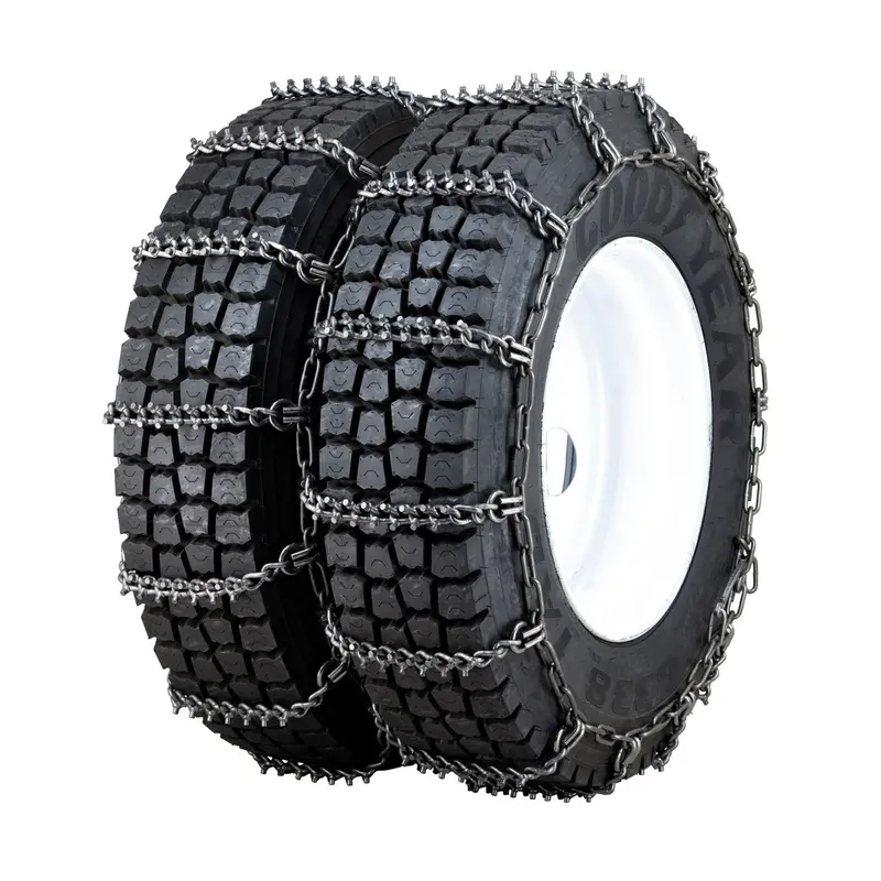 10.00-20 Nordic Studded Alloy Heavy Duty Truck Chain Non Cam Dual/Triple - 8Mm - 1 Pair 1