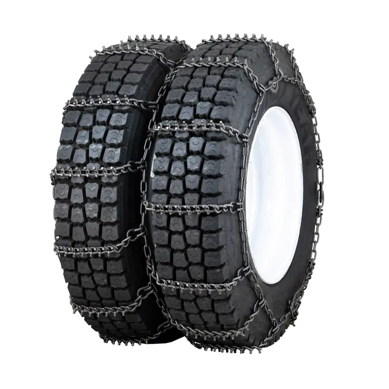 10.00-22 Nordic Studded Alloy Truck Chain Dual/Triple - 7Mm Cam Style - 1 Pair 1