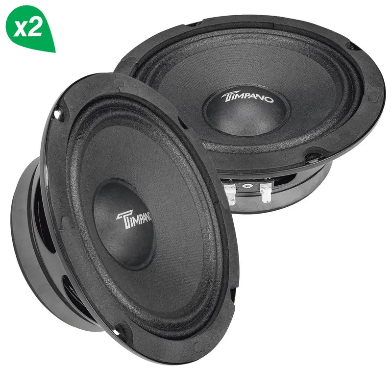 1000W Package 2X 6.5" Pro Audio Midrange 1