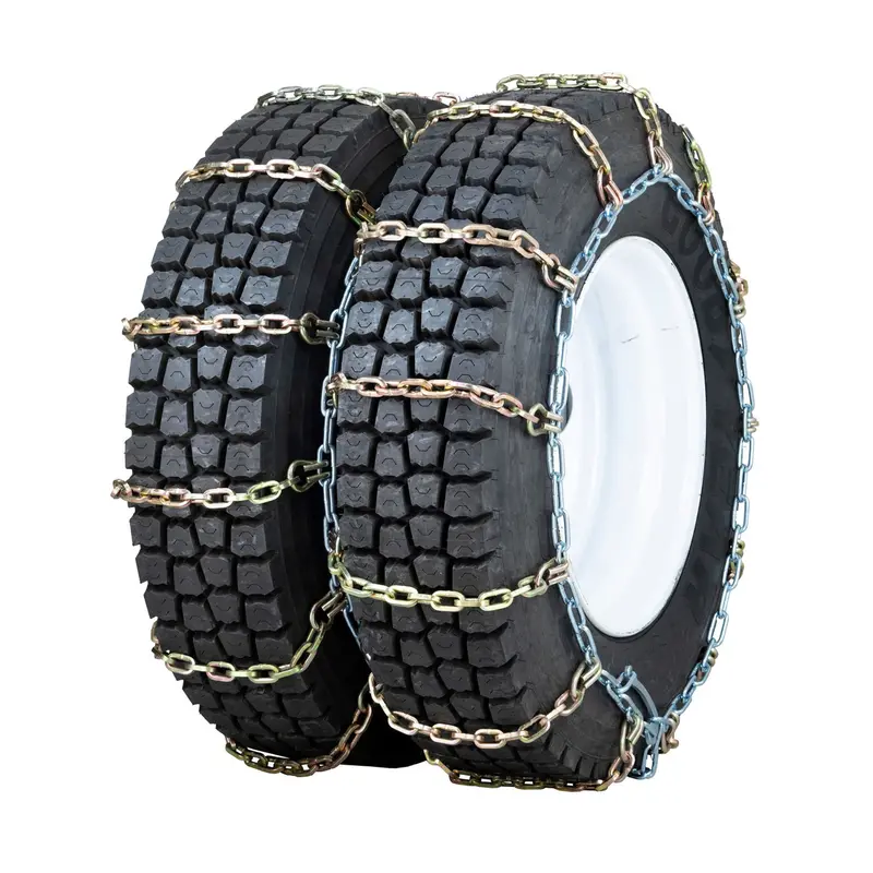 11-22.5 Quality Chain Truck Dual Triple Heavy Duty 8Mm Square Link Alloy (Non-Cam) - 1 Pair 1