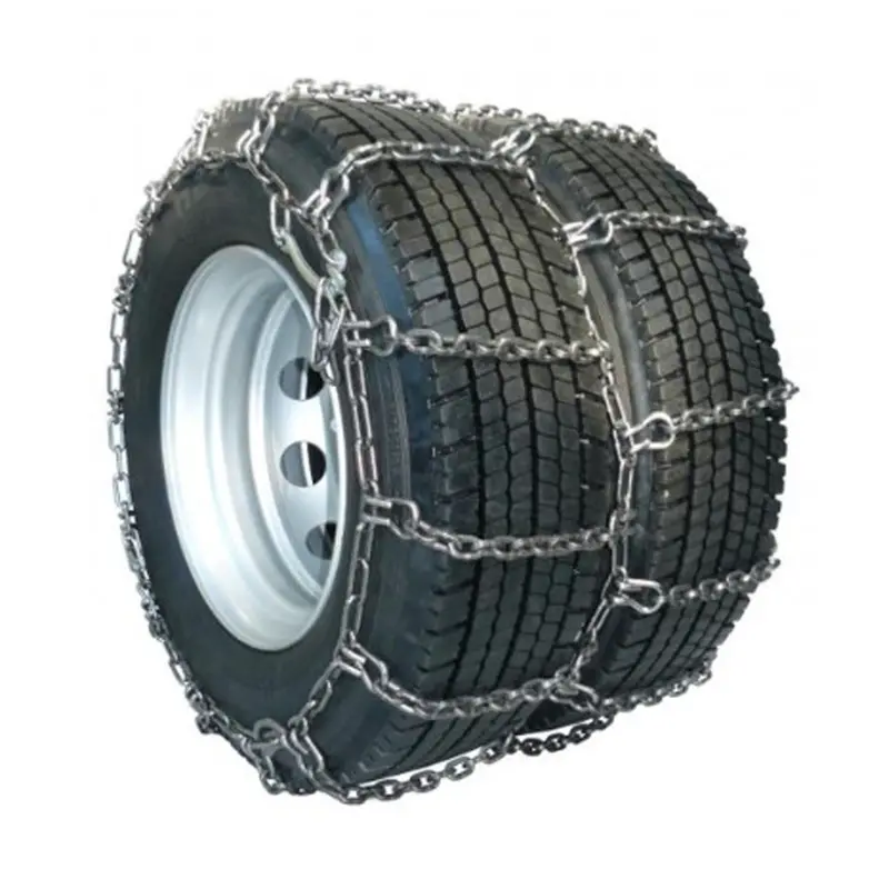 11-24.5 Trygg 7Mm Square Ice Truck Chain Dual Triple Non-Cam - 1 Pair 1