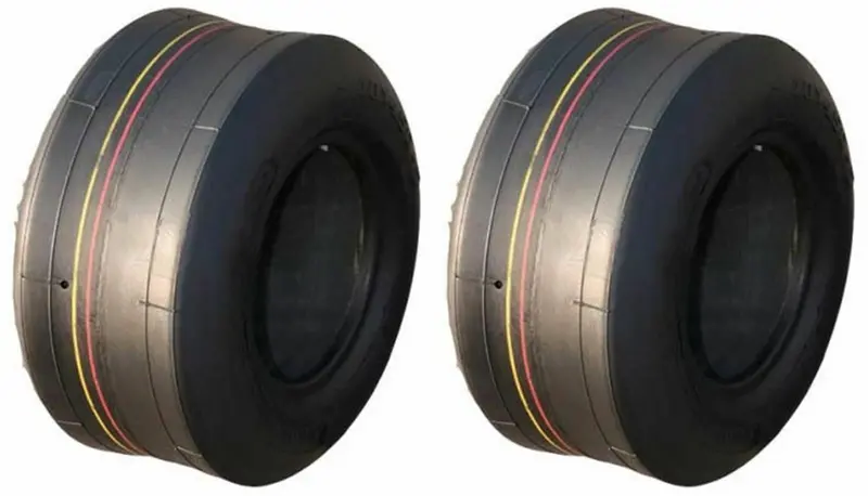 11X6.00-5 Air Loc  Smooth Slick 4 Ply Rated Tubeless Tires (Set Of 2) 1