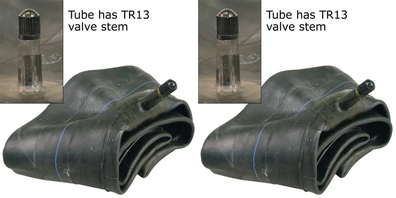 12"-13"  Er12/13 Carlisle Multi Size Passenger Tire Inner Tubes With Tr13 Rubber Valve Radial/Bias (Set Of 2) 1