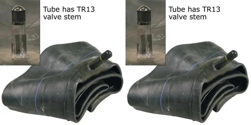 12" Dr12 4.00-12 Thru 5.30-12 Carlisle Brand Multi Size Passenger Trailer Lawn & Garden Tire Inner Tubes With Tr13 Rubber Valve Radial/Bias (Set Of 2) 1