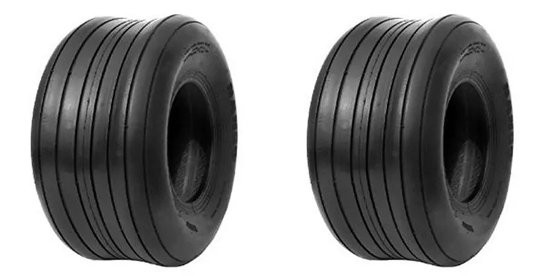 13X6.50-6 Carlisle Straight Rib 4 Ply Rated Tubeless  Lawn & Garden Tires (Set Of 2) 1