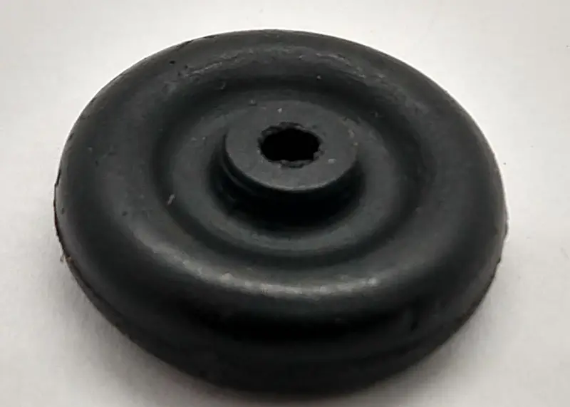 15/16" Black Wheel : Toy Wheel : Solid Rubber 1/8" Axle Hole 1