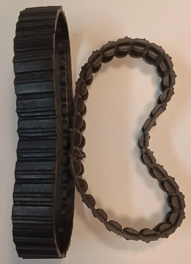 15" X 13/16" Black Track Fits Ertl John Deere #2896 And #2624. Set Of Two. 1