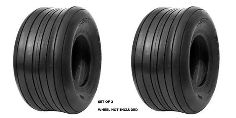 15X6.00-6 Carlisle Straight Rib 4 Ply Rated Tubeless Lawn & Garden Tubeless Tire (Set Of 2) 1