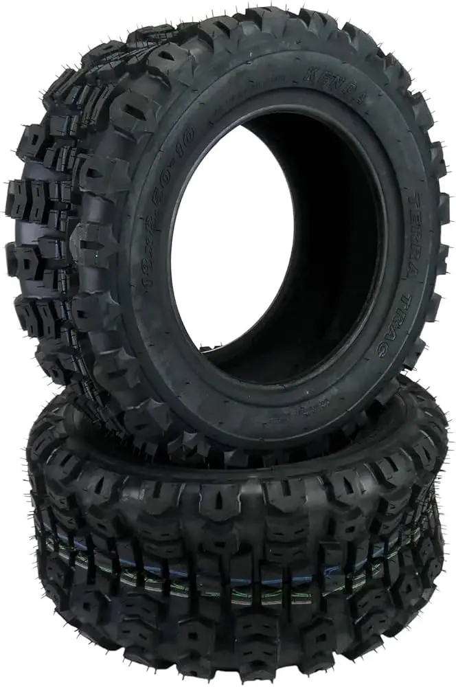 16X6.50-8 Kenda Terra Trac Lawn Atv Golf Tractor Turf Tire 4Ply Rated Tubeless (Set Of 2) 1