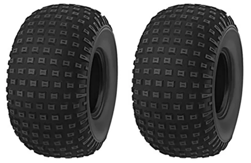 16X8-7 Deestone D929 Knobby 4 Ply Rated Tubeless Atv Tires  -  (Set Of 2) 1
