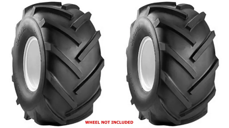 18X9.50-8 Carlisle Super Lug Tubeless Lawn Garden Tractor Lug / Turf Tires (Set Of 2) 1