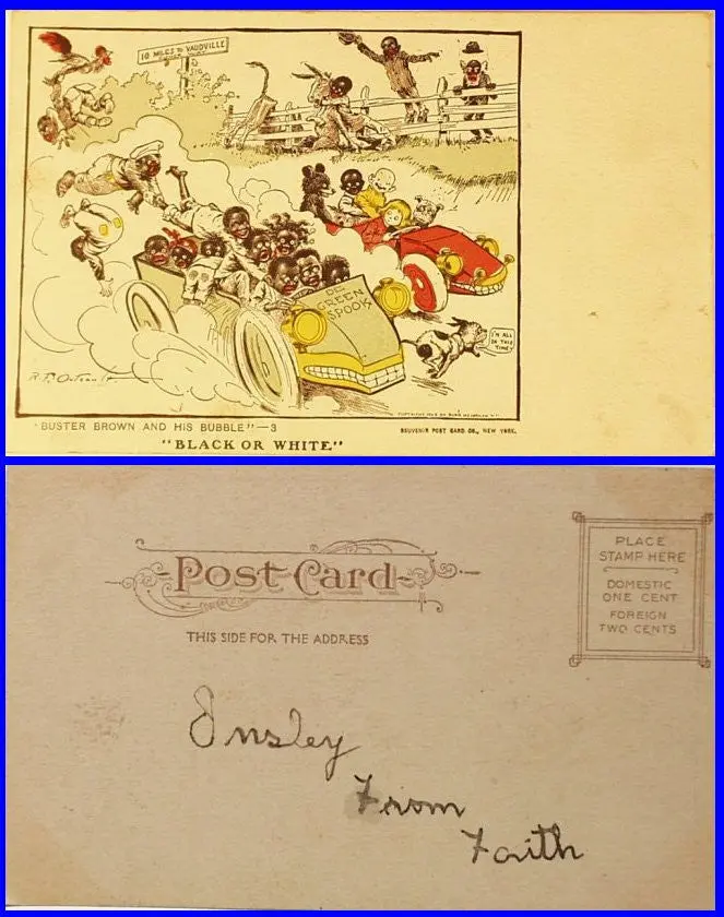 1903 Vintage Buster Brown Postcard 1