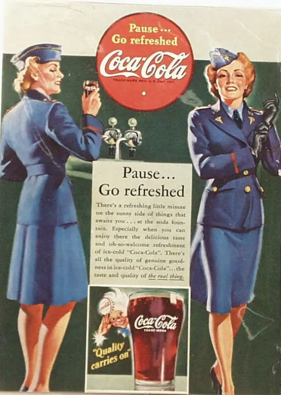 1940S Coca-Cola Advertising Magazine Ad Cutout 1