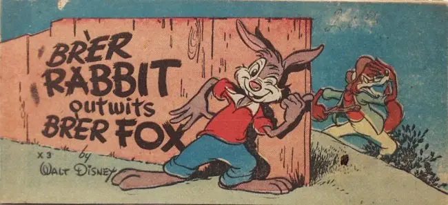 1947 Disney Brer Rabbit Strip Comic 1