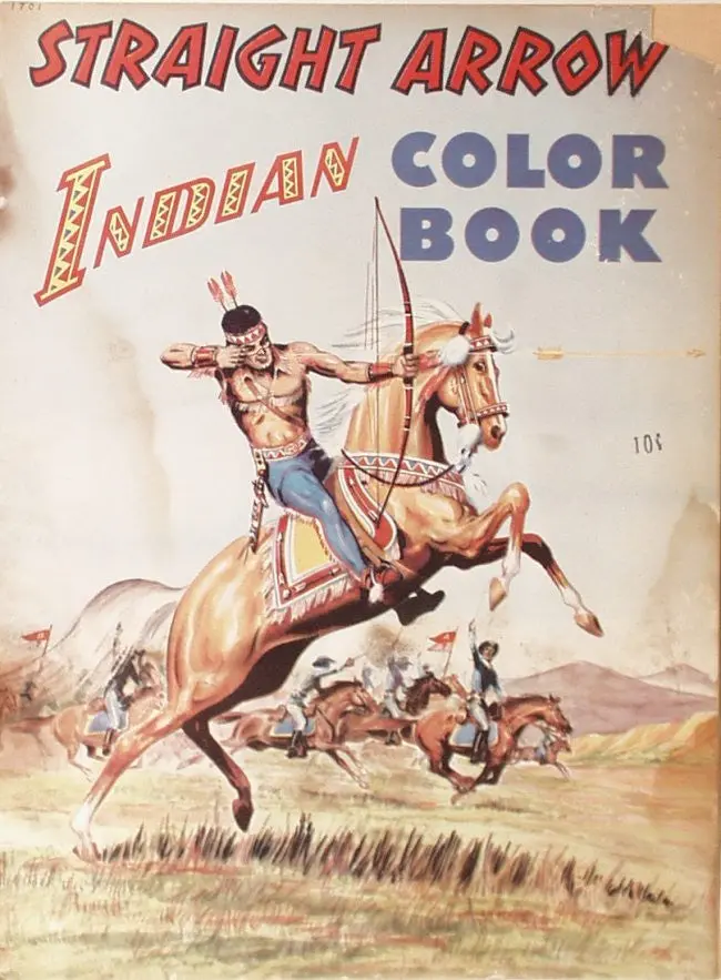 1949 Indian Straight Arrow Coloring Book Stephens Publishing 1