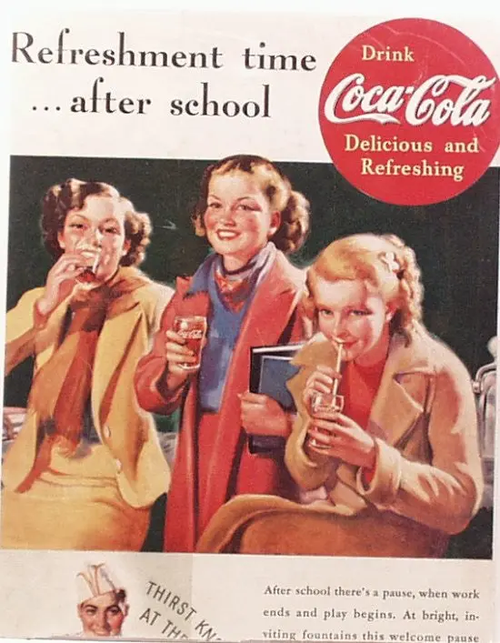 1950S Coca-Cola Advertising Magazine Ad Cutout 1