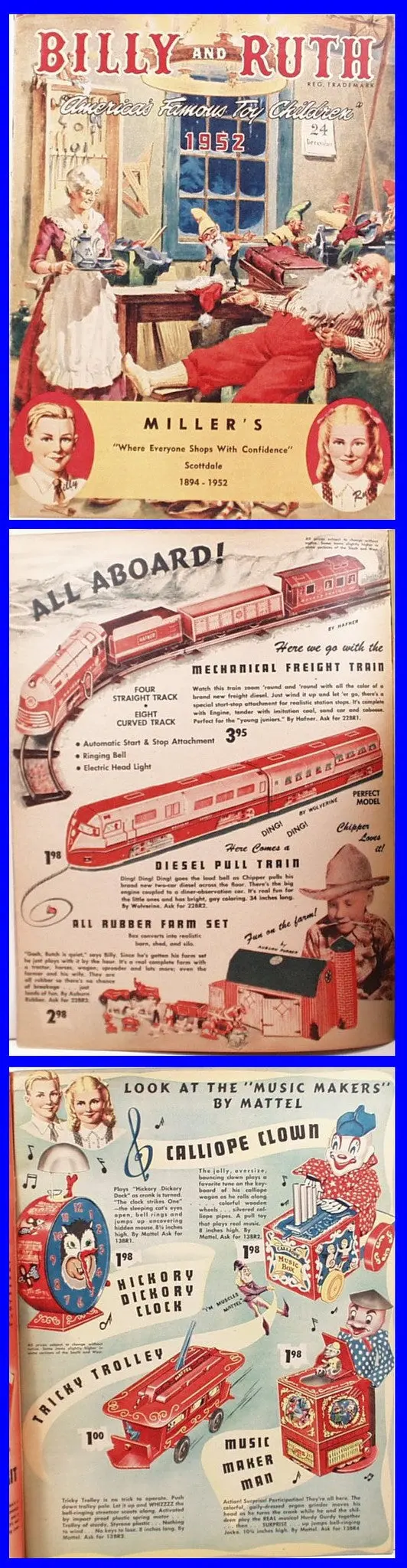1952 Full-Color Billy & Ruth Toy Catalog 1