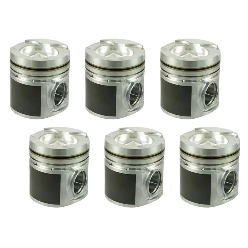 1989-1998 Cummins 5.9L 12V Mahle Powerpak B-Series Cast Performance Piston Set Of 6 - 4.015 Bore (197952215) 1