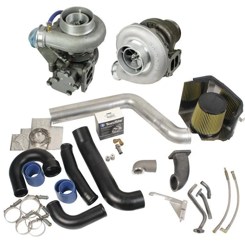 1994-1998 Cummins 5.9L Super B Twin Turbo Kit W/ Fmw Billet Wheel (1045310) 1