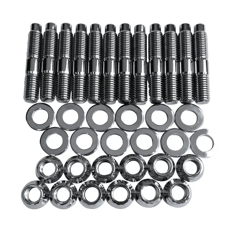 1994-2023 Cummins 5.9L/6.7L Gator Fasteners Hd Exhaust Manifold Stud Kit - Chrome (Emsk5967c-Cr) 1