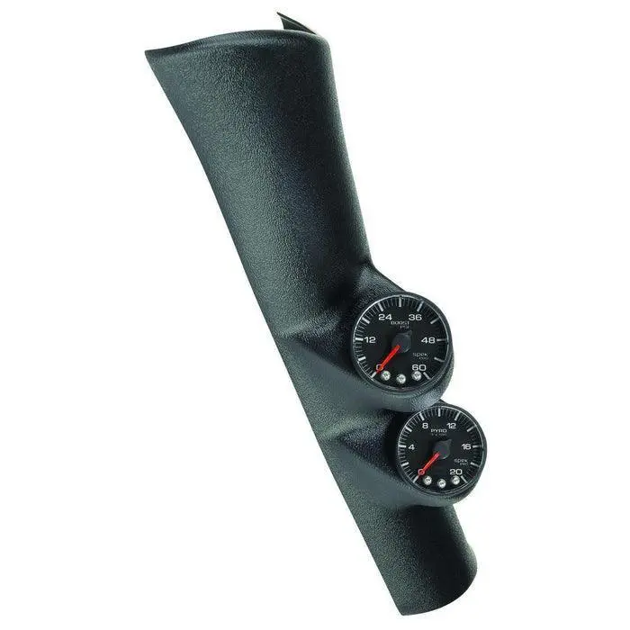 1998-2002 Cummins 5.9L Spek-Pro White And Black Twin Gauge Kit (P72000) 1
