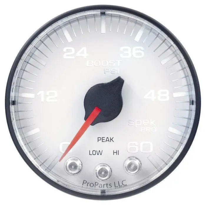 1998-2002 Cummins 5.9L Spek-Pro White And Black Twin Gauge Kit (P72000) 2