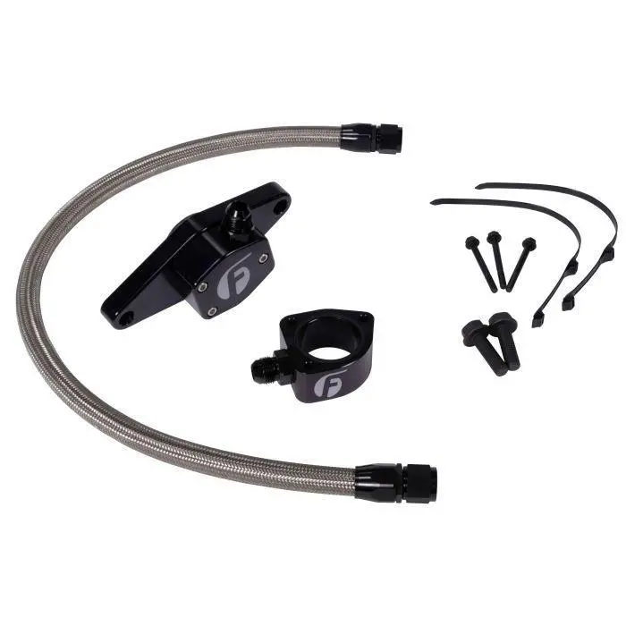 1998.5-2002 Cummins 5.9L Coolant Bypass Kit Vp With Stainless Steel Braided Line (Fpe-Clntbyps-Cummins-Vp-Ss) 1