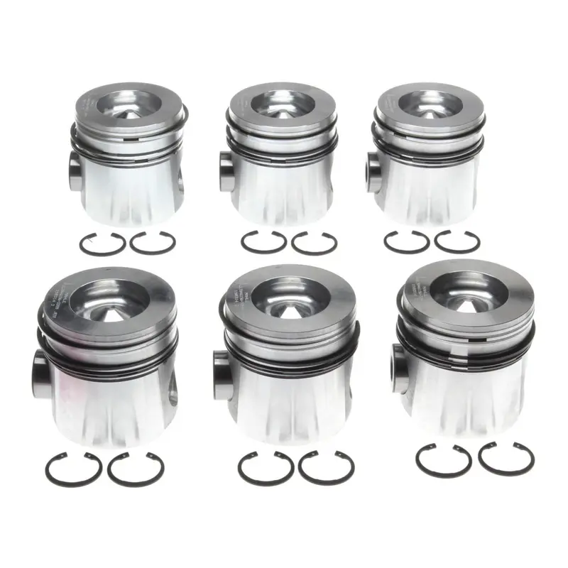 1998.5-2002 Cummins 5.9L Mahle Set Of 6 Pistons W/ Rings - Standard (224-3355Wr) 1