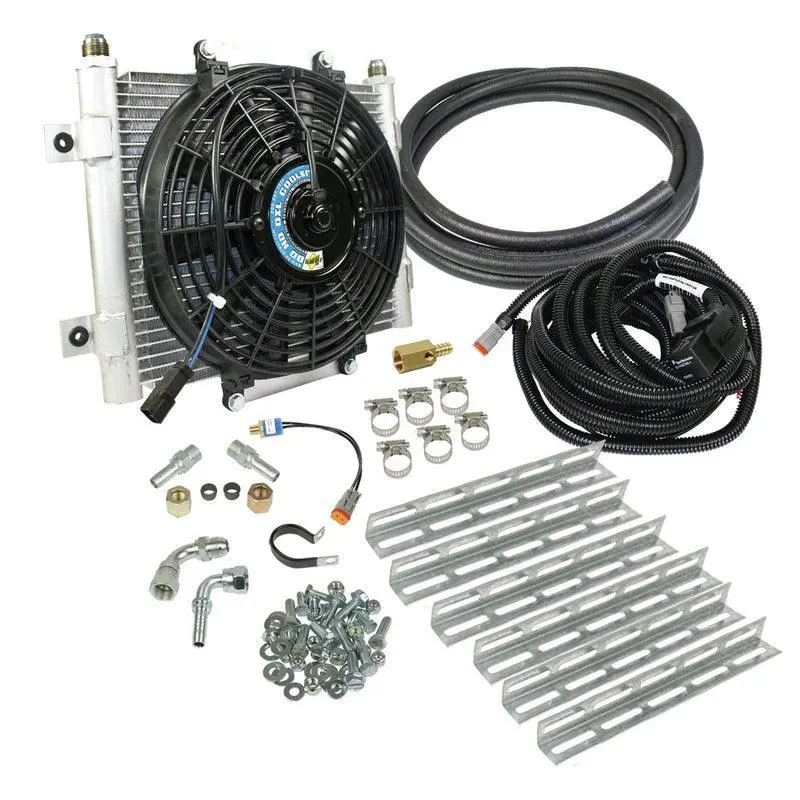 1999-2002 Powerstroke 7.3L Xtruded Trans Oil Cooler 3/8 Inch Cooler Lines (1030606-3/8) 1