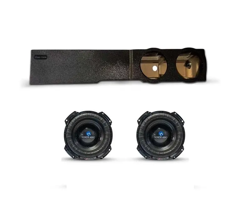 (2) Nemesis Audio Na-8T 1500W Rms & Chevy Crew Cab 07-25 Dual 8" Subwoofer Box Combo 1