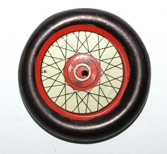 2" Tin Wheel Original Litho. With Painted Tire 1
