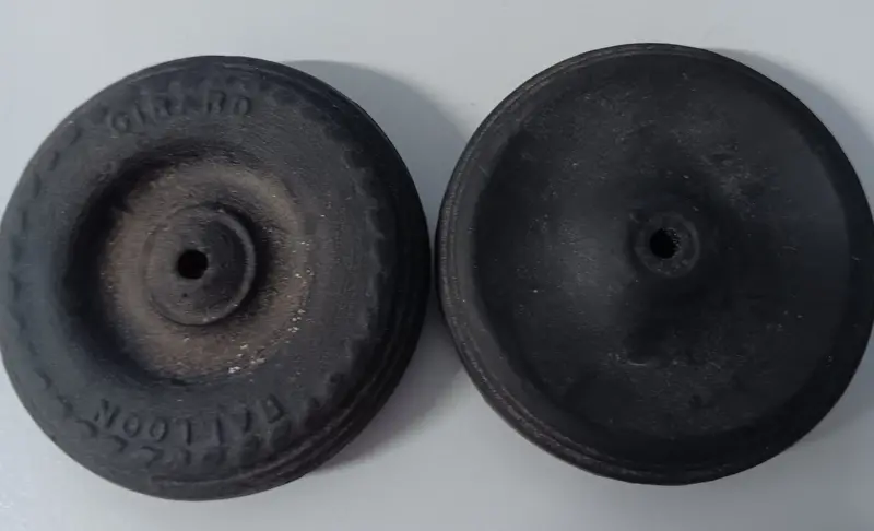 2" Vintage Toy Girard Balloon Wheels.  This Is A Pair Only.  Two Wheels. 1