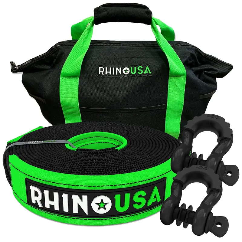 20' Tow Strap & D-Ring Shackle Set Combo 1