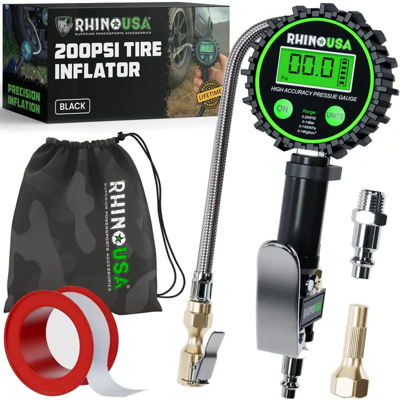 200 Psi Tire Inflator Gauge 1