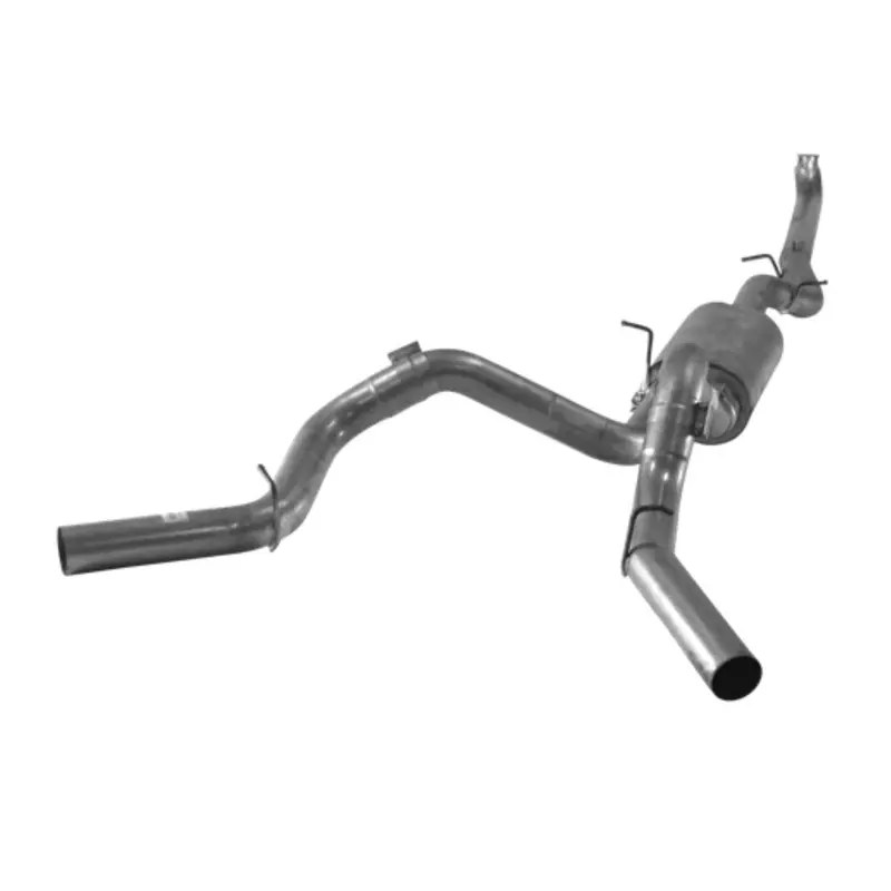 2001-2007 Duramax 4" Downpipe Back Dual Exhaust W/ Muffler (431102) 1