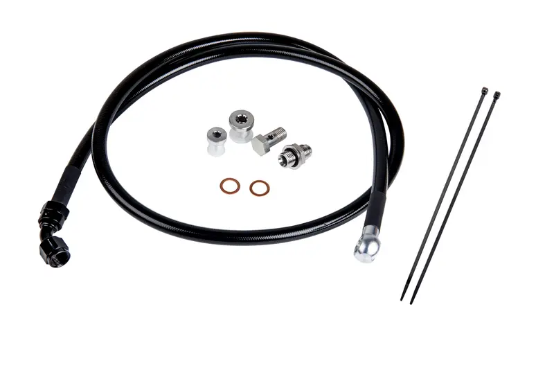 2001-2016 Duramax 6.6L Remote Turbo Oil Feed Line Kit (Fpe-Dtfl-0116) 1