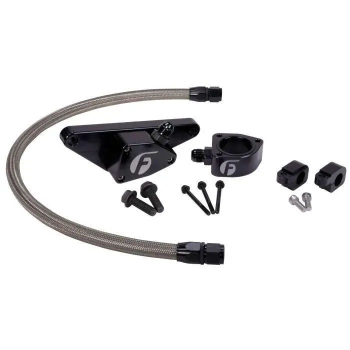 2003-2007 Cummins 5.9L Coolant Bypass Kit Manual Transmission With Stainless Steel Braided Line (Fpe-Clntbyps-Cummins-Man-Ss) 1