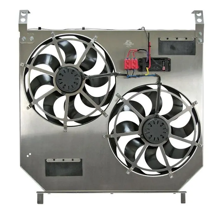 2003-2007 Powerstroke 6.0L Direct-Fit Dual Electric Fan System (116545) 1