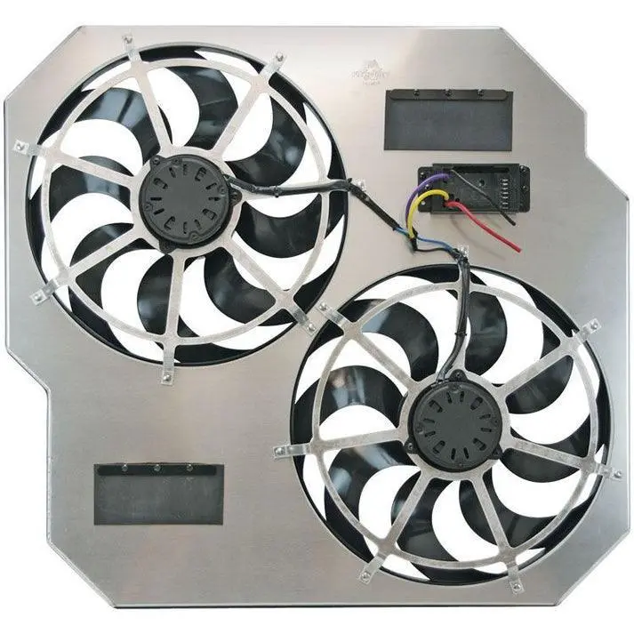 2003-2009 Cummins 5.9L/6.7L Direct-Fit Dual Electric Fan System (104641) 1